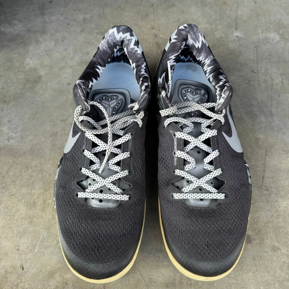 Nike Kobe 8 System BHM Philippines Men 10 Gray Geometric 583659-001 Sneaker Shoe